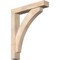Ekena Millwork Thorton Block Smooth Bracket w/ Offset Brace, Douglas Fir, 5 1/2"W x 30"D x 36"H BKT0604X30X36THR05SDF - alternate 1